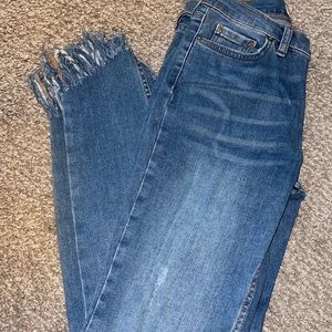 We The Free Frayed Skinny Jeans
